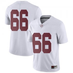 Men's Alabama Crimson Tide #66 Alec Marjoribanks White Limited NCAA College Football Jersey 2403DULC0